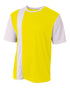 A4 Youth Legend Soccer Jersey (NB3016), Color 'Safety Yellow / White'